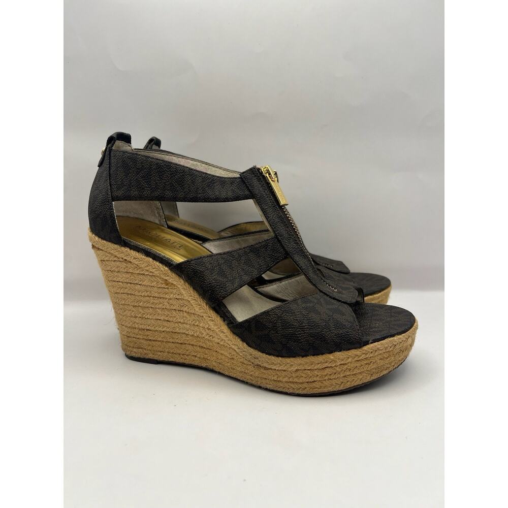 Michael Kors Damita Wedge Sandals Women Size 8.5